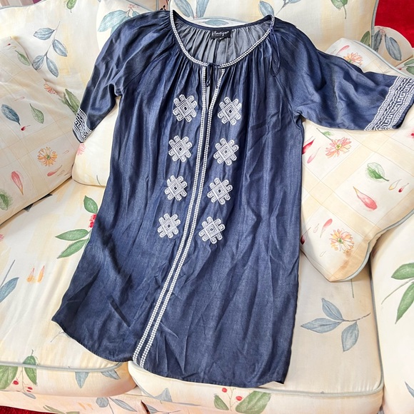 B Boutique Blue Mini Dress - Picture 1 of 5